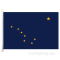 100% poliestere 90*150 CM Bandiera del paese dell&#39;Alaska Bandiera nazionale dell&#39;Alaska